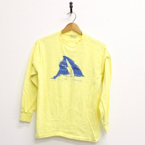 Vintage Kayak Club Long Sleeve T Shirt Medium - Picture 1 of 8